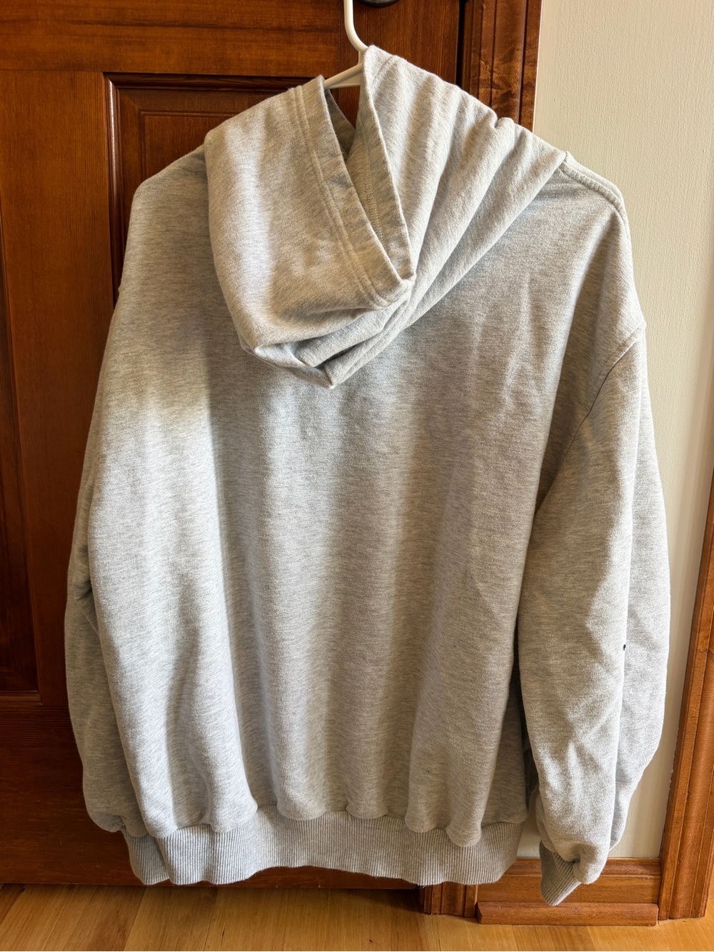 Gray Hooded Sweatshirt - Casual Pullover Hoodie